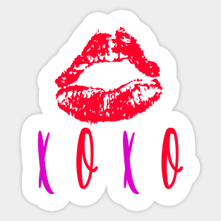 XOXO RED LIPS Sticker